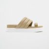 Accessories Aje ATHLETICA | Quilted Platform Slide 915 Soft Khaki