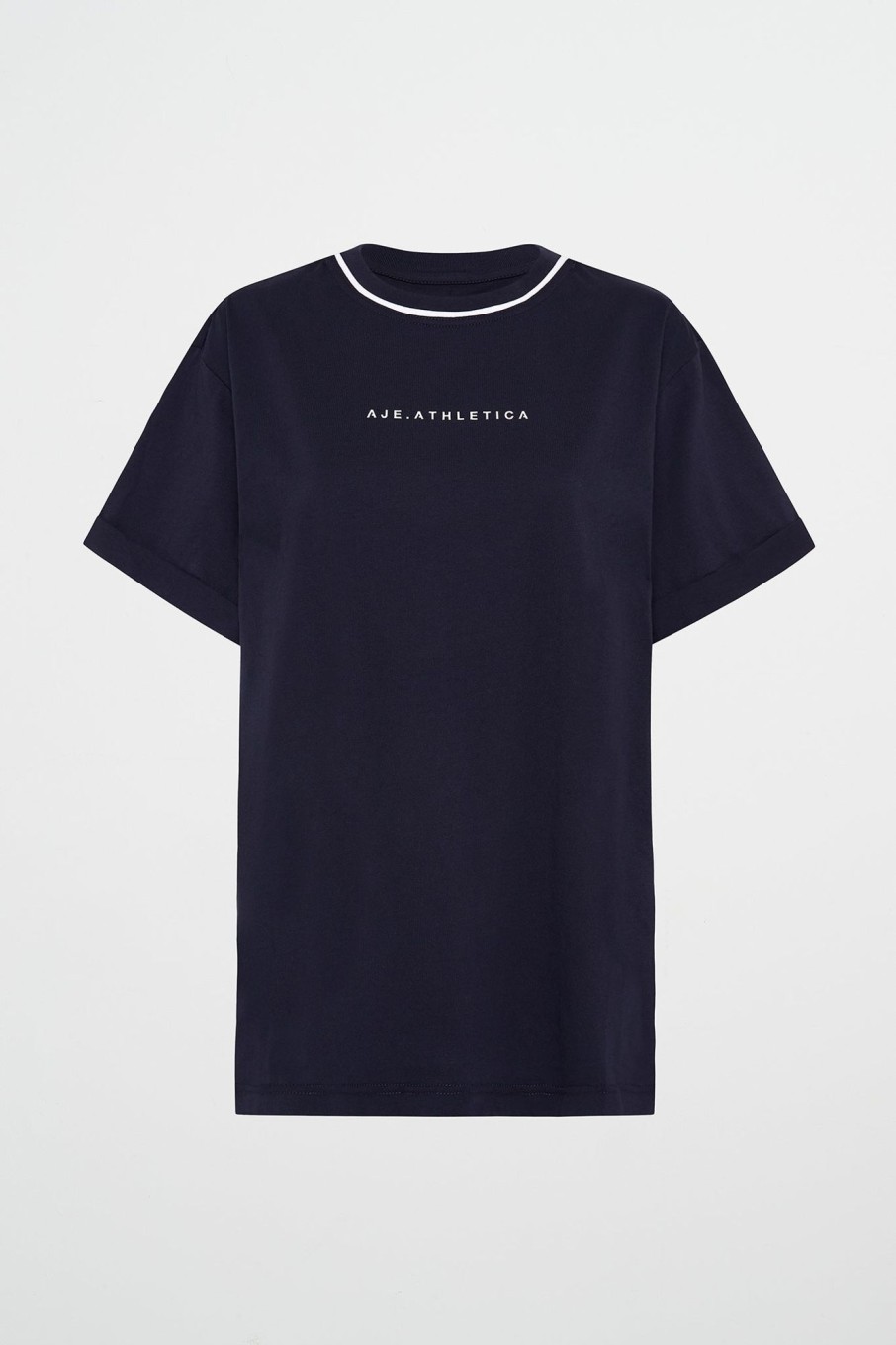 Tops Aje ATHLETICA | Bordered Classic Logo Tee 102 Galaxy Blue