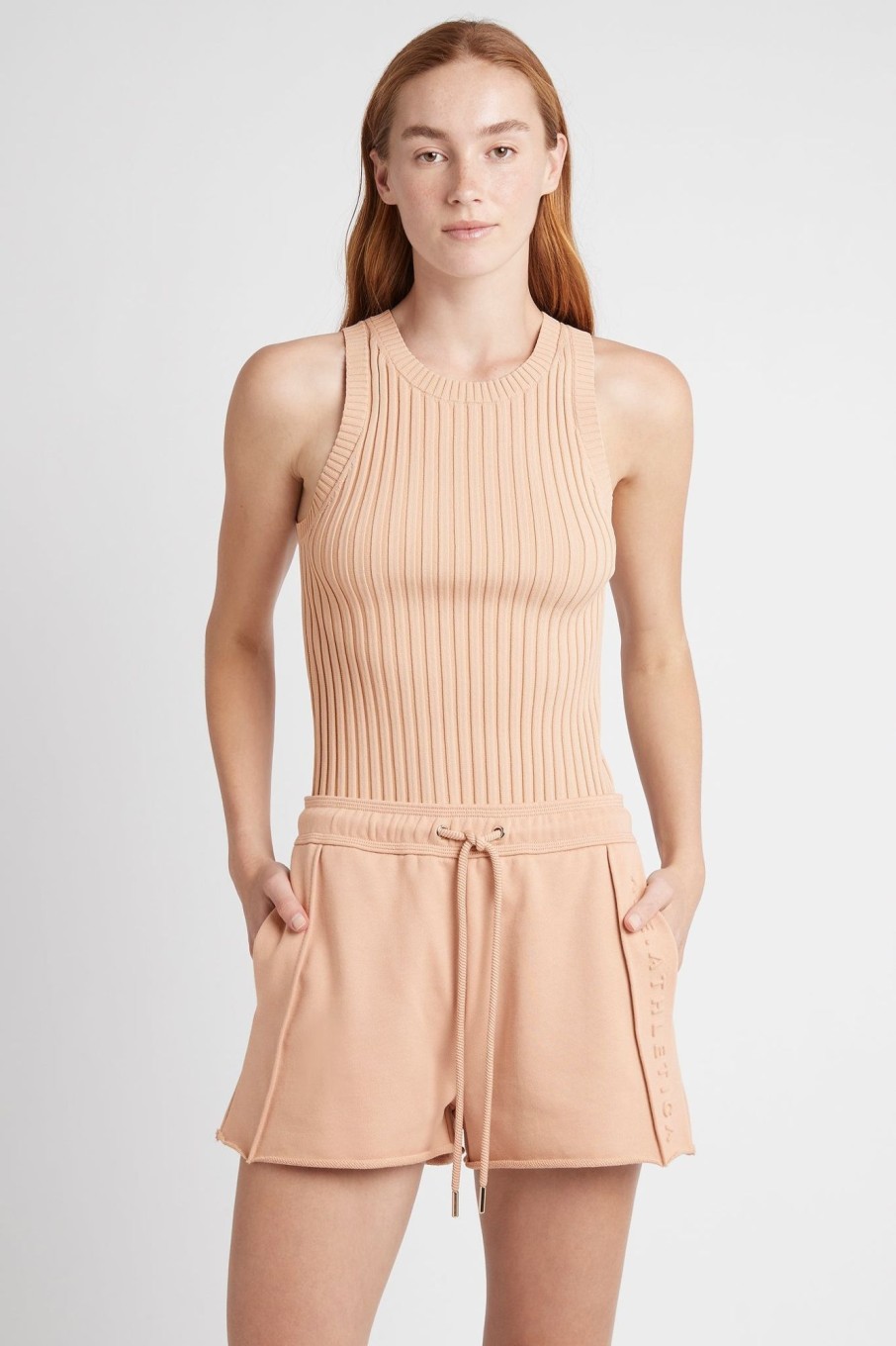 Tops Aje ATHLETICA | Slim Knitted Tank 107 Sand