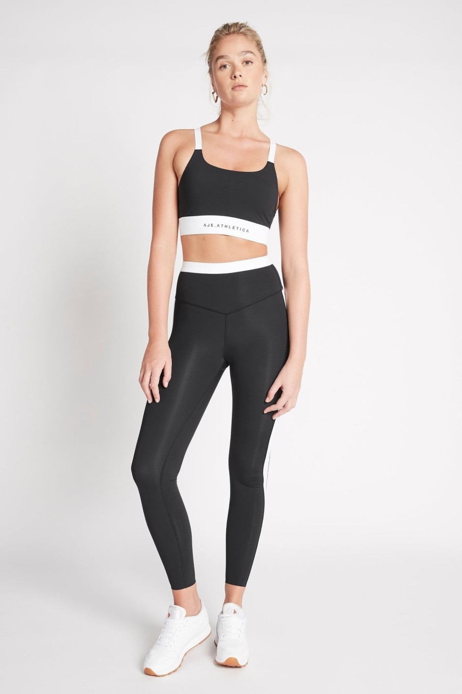 Bottoms Aje ATHLETICA | High Rise Contrast Full Length Legging 212 Black/White