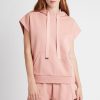 Outerwear Aje ATHLETICA | Logotape Short Sleeve Hoodie 403 Sunset Pink