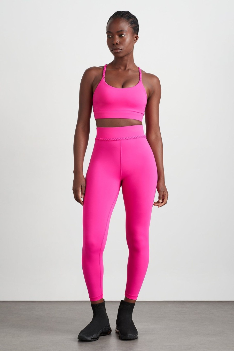 Bottoms Aje ATHLETICA | Braided Waist Legging 232 Bright Fuchsia