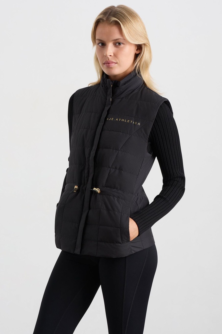 Outerwear Aje ATHLETICA | Essential Puffer Vest 721 Black