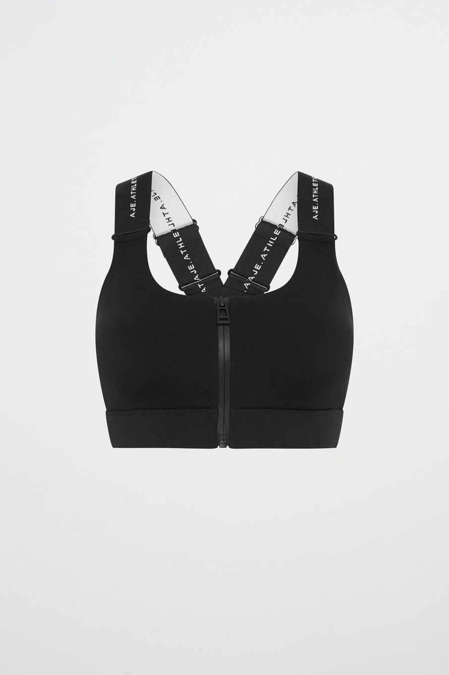 Tops Aje ATHLETICA | Contrast Zip Sports Bra 304 Black/White