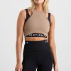 Tops Aje ATHLETICA | Cropped Layered Sport Tank 159 Dune/Black