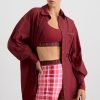 Tops Aje ATHLETICA | Windbreaker Shirt 406 Plum Red