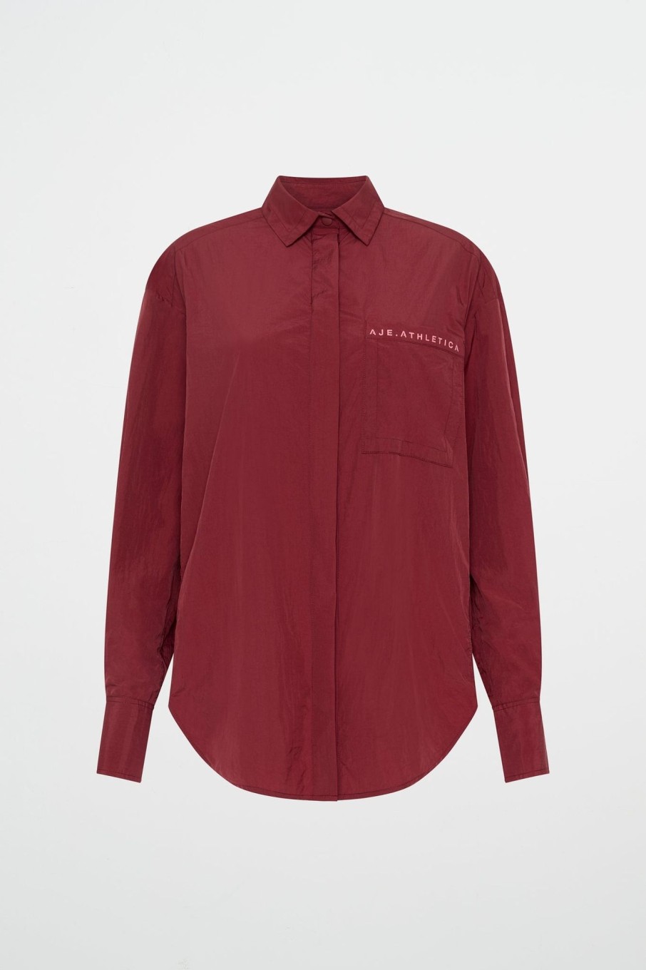 Tops Aje ATHLETICA | Windbreaker Shirt 406 Plum Red