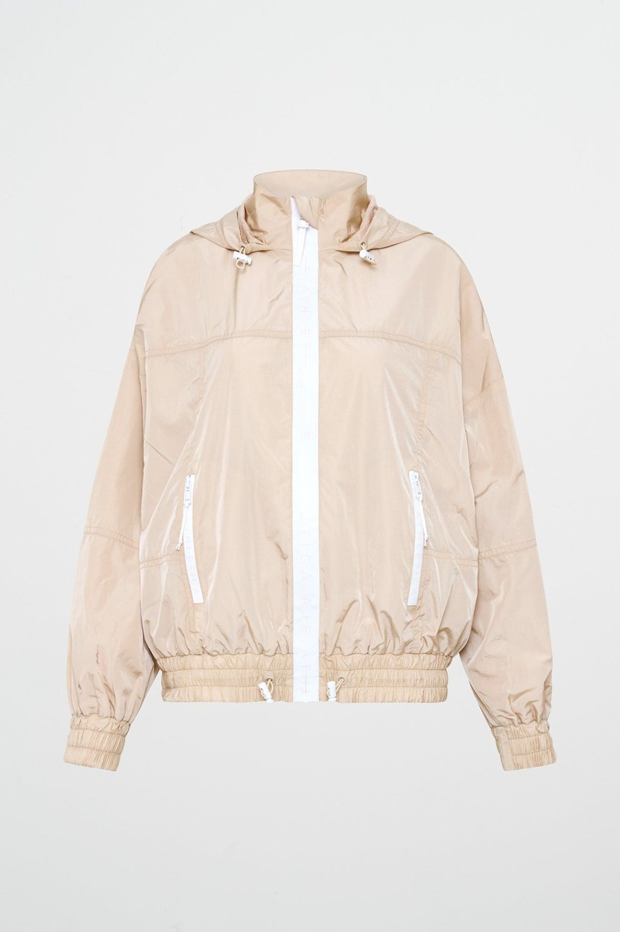 Outerwear Aje ATHLETICA | Long Line Spray Jacket Latte Beige