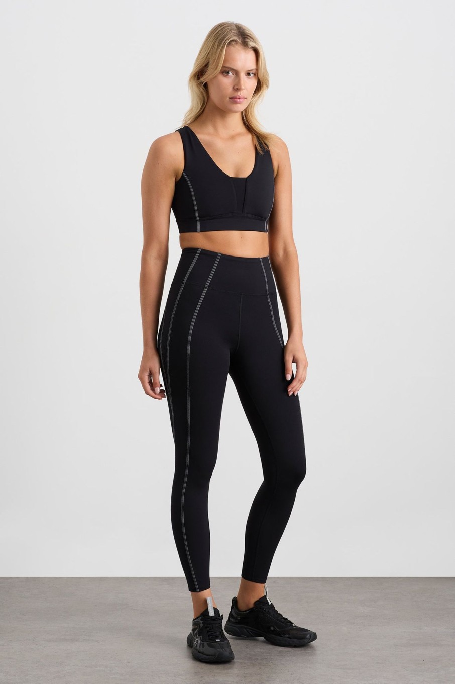 Bottoms Aje ATHLETICA | 7/8 Panel Leggings 243 Black