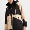 Outerwear Aje ATHLETICA | Colour Block Long Jacket 731 Black/Beige