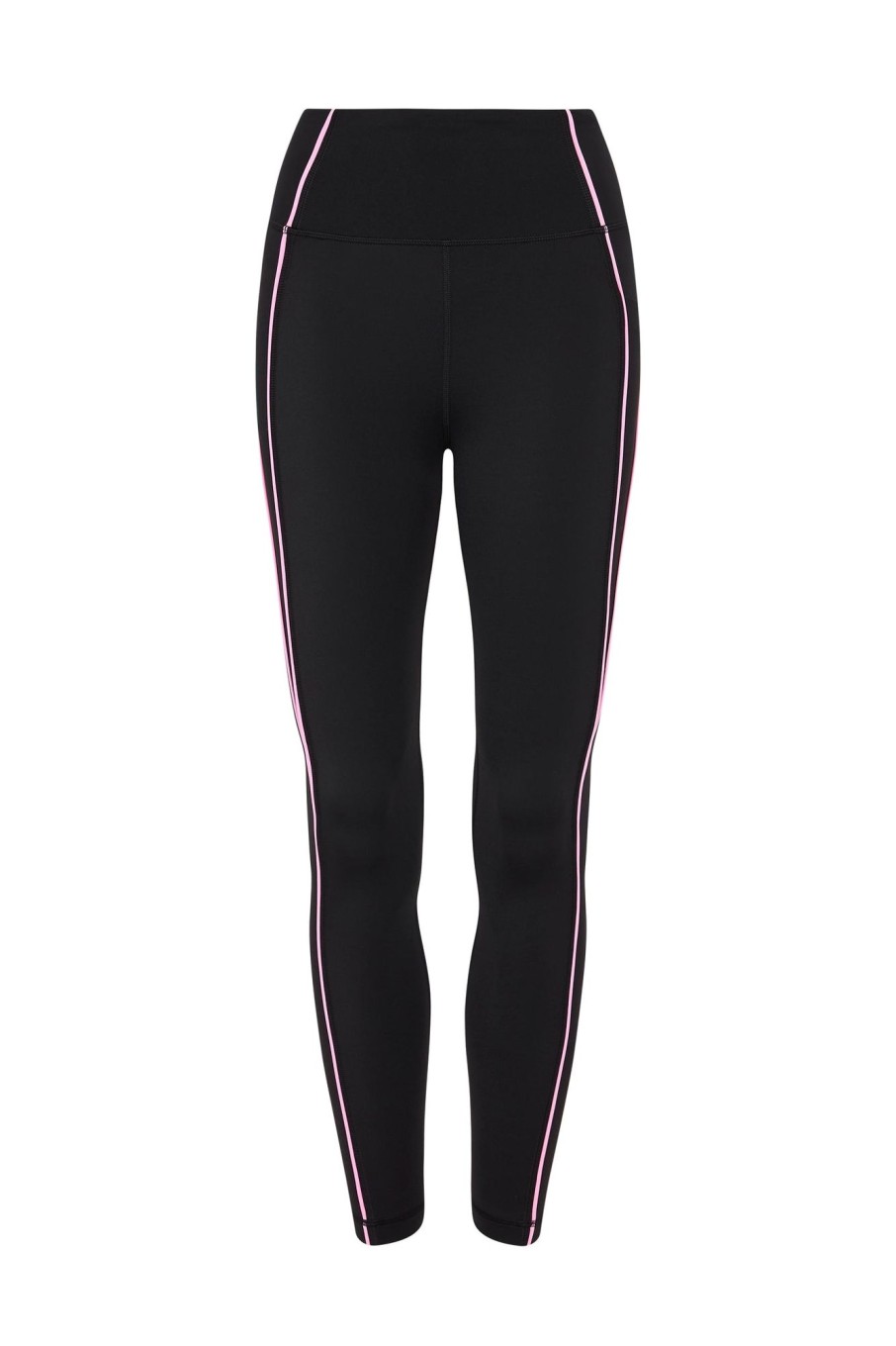 Bottoms Aje ATHLETICA | Contrast Logo Full Length Legging 203 Black/Dahlia Pink