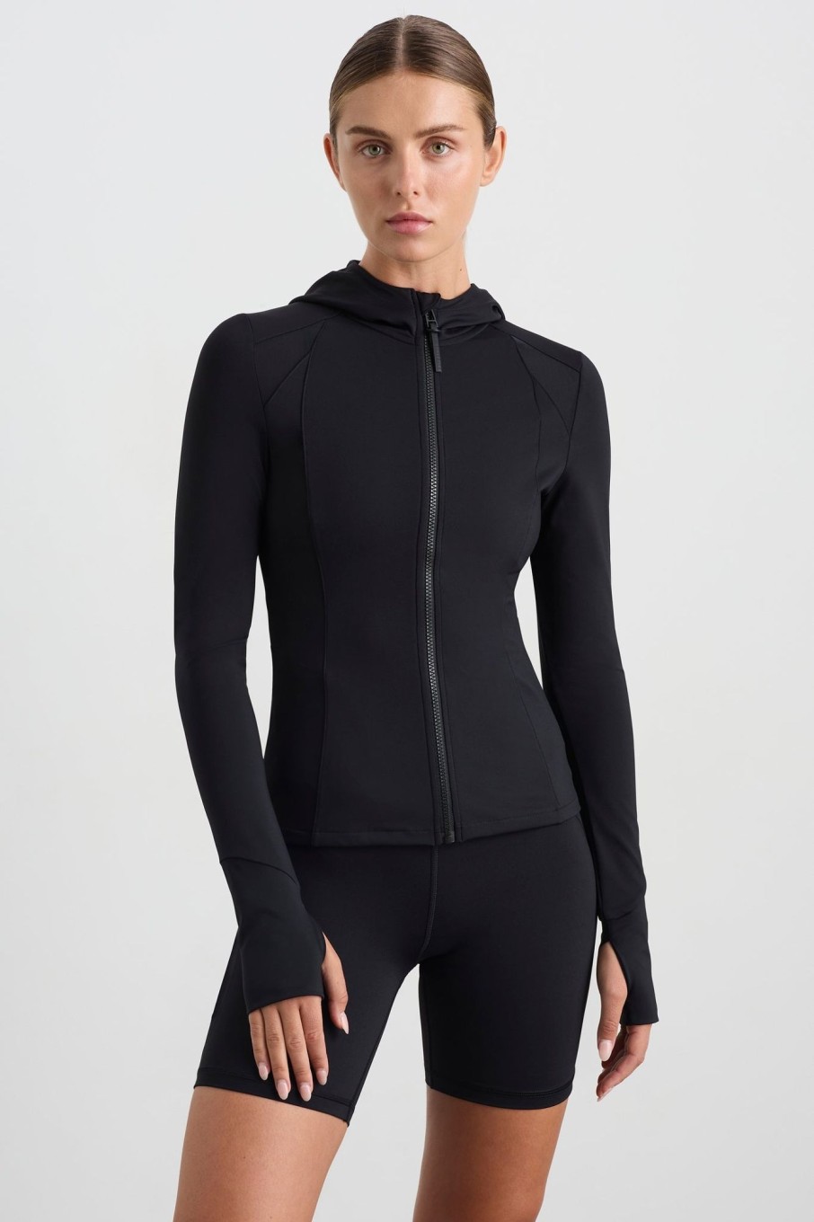 Outerwear Aje ATHLETICA | Hooded Running Jacket 752 Black