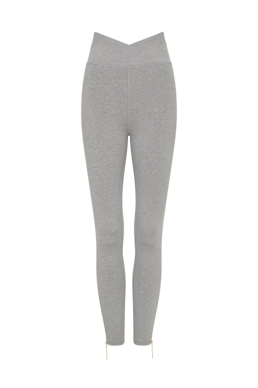 Bottoms Aje ATHLETICA | High Rise Crossover 7/8 Zip Legging 214 Grey Marle