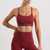 Tops Aje ATHLETICA | Cross Back Bra 359 Plum Red