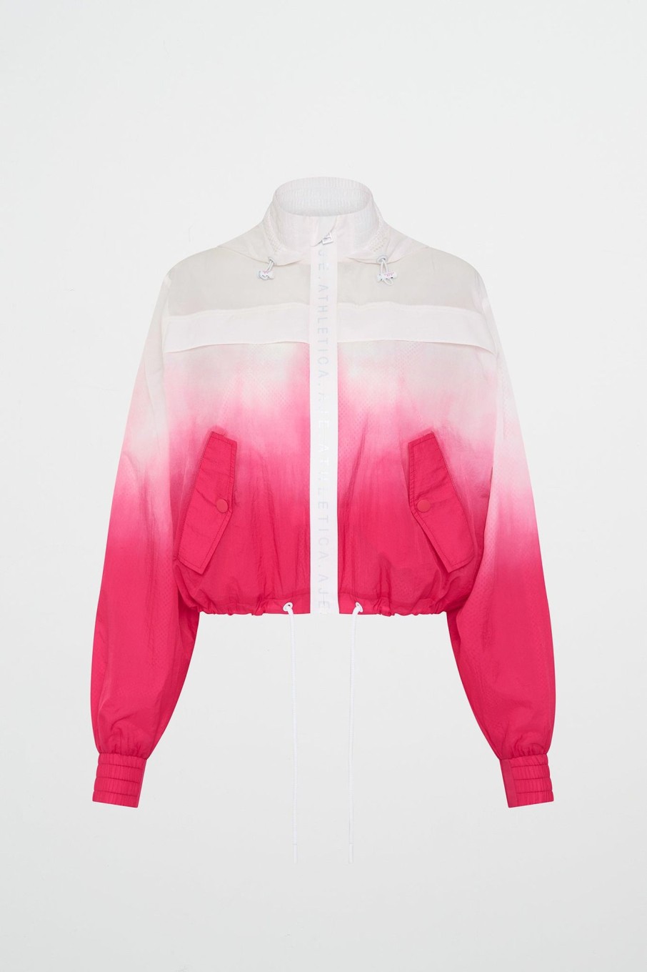 Outerwear Aje ATHLETICA | Ombre Hooded Spray Jacket 716 Ombre Pink