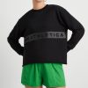 Outerwear Aje ATHLETICA | Whipstitch Split Crew Jumper 420 Black