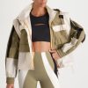 Outerwear Aje ATHLETICA | Panelled Hybrid Jacket 748 Soft Khaki-Multi