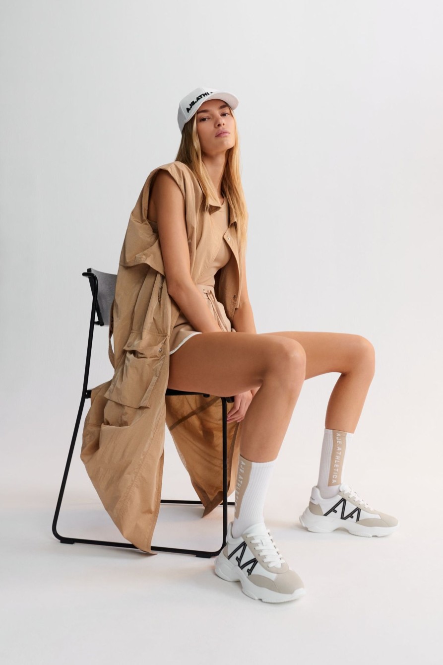 Outerwear Aje ATHLETICA | Longline Belted Vest 703 Natural Tan