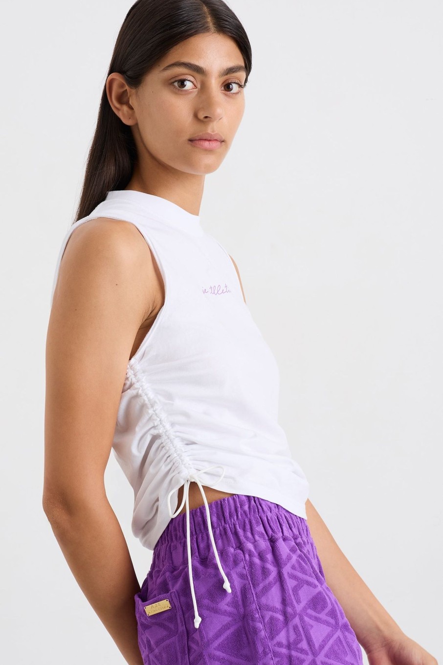 Tops Aje ATHLETICA | Drawcord Tank 131 White Ultra Violet