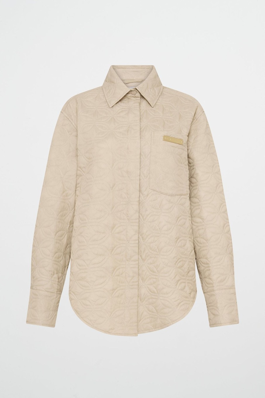 Tops Aje ATHLETICA | Quilted Shirt 406 Moonstone Grey