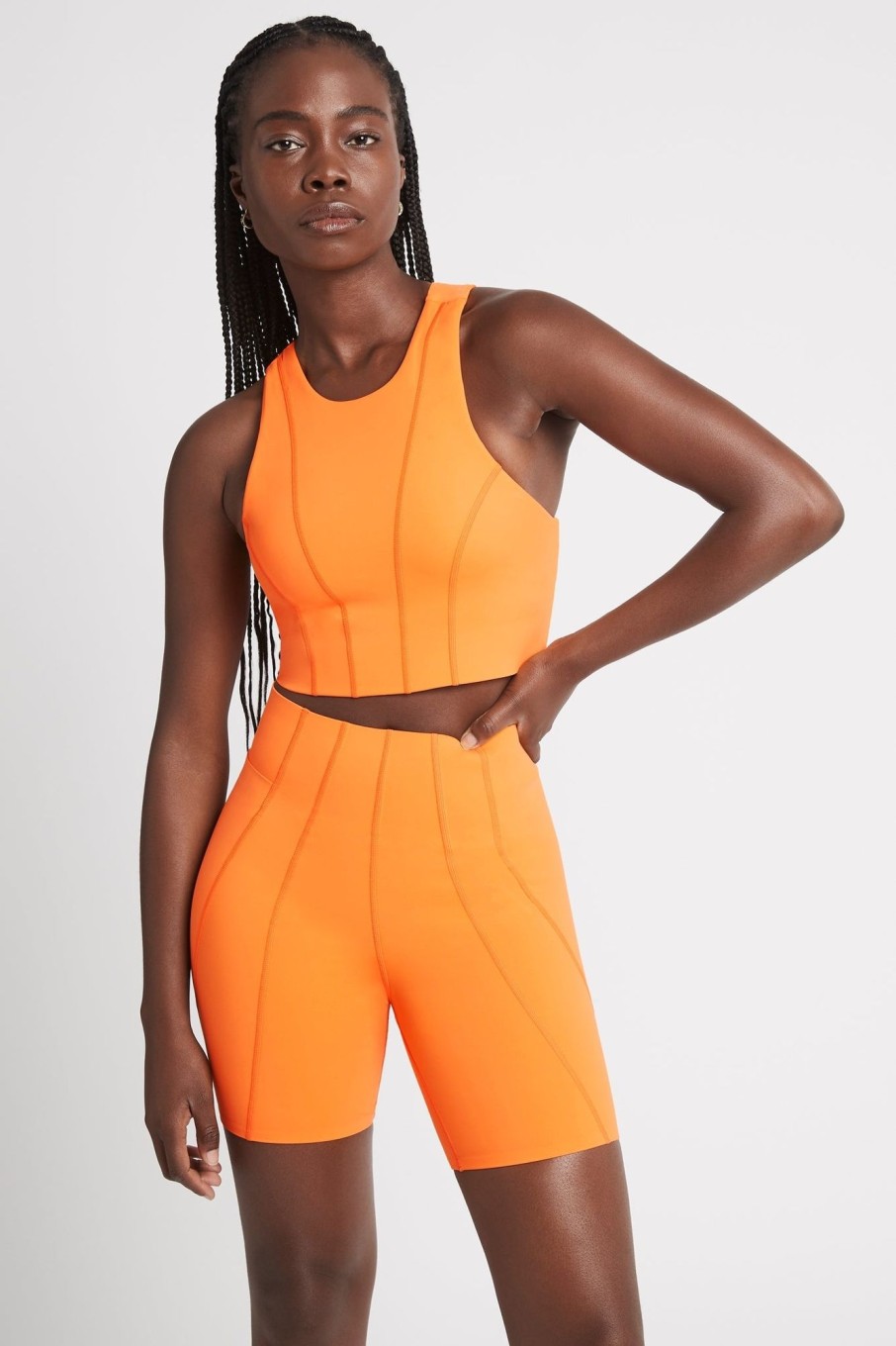 Tops Aje ATHLETICA | Cross Back Crop Top 316 Orange