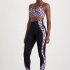 Bottoms Aje ATHLETICA | Full Length Contour Legging 231 Black/Lavender Ptd Freefrm