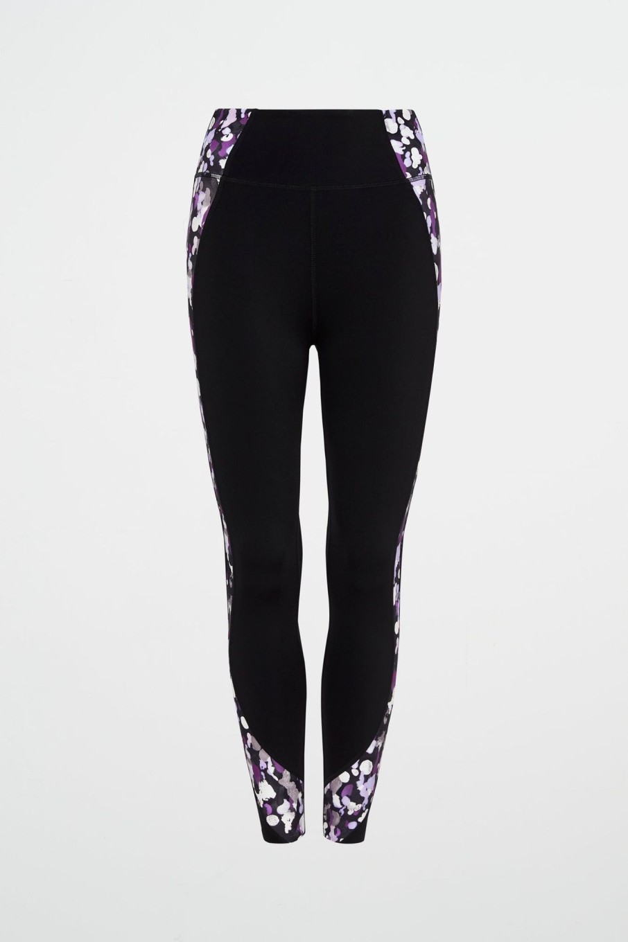 Bottoms Aje ATHLETICA | Full Length Contour Legging 231 Black/Lavender Ptd Freefrm