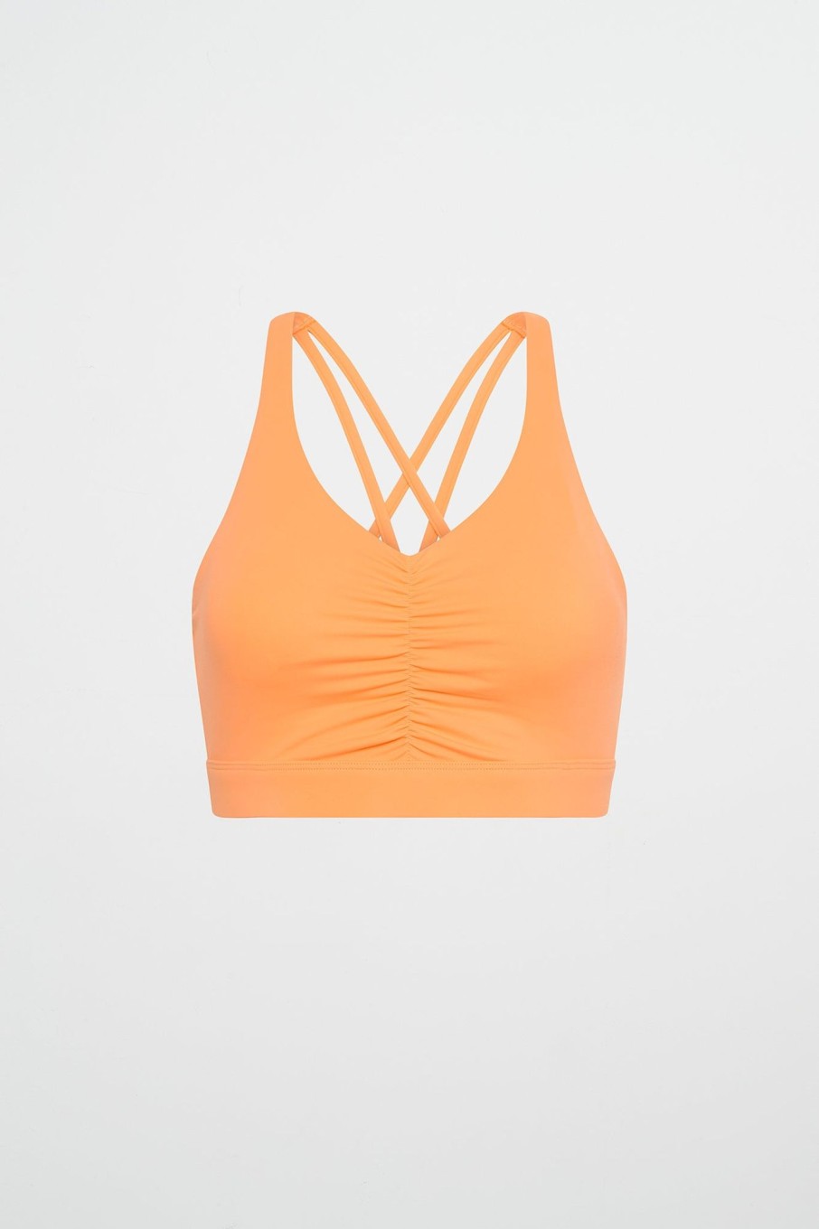 Tops Aje ATHLETICA | Ruched Crossback Bra 353 Soft Apricot