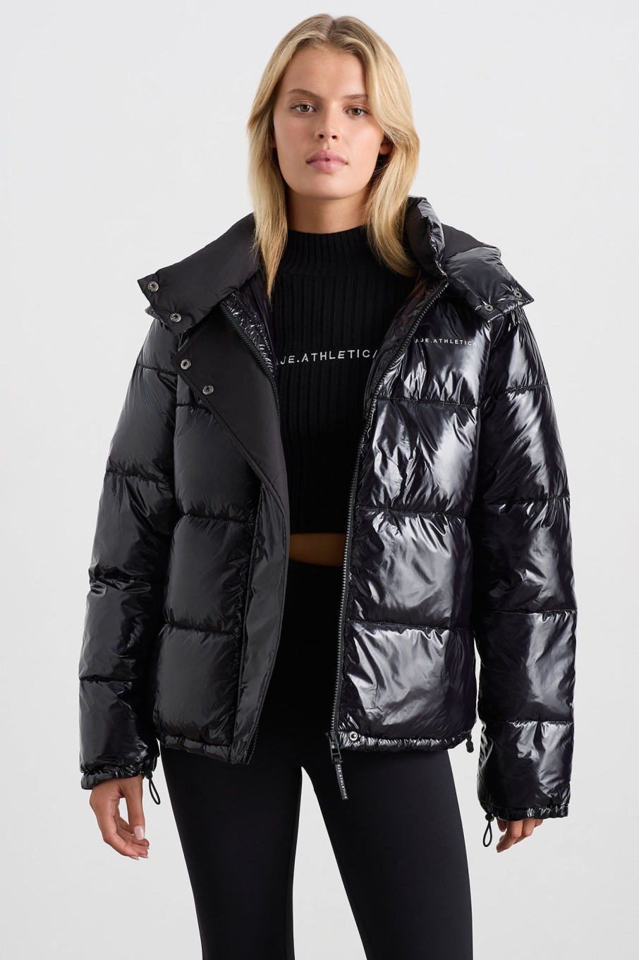 Outerwear Aje ATHLETICA | Oversized Puffer Jacket 763 Black