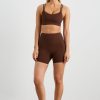 Bottoms Aje ATHLETICA | Bike Shorts 626 Dark Chocolate Brown