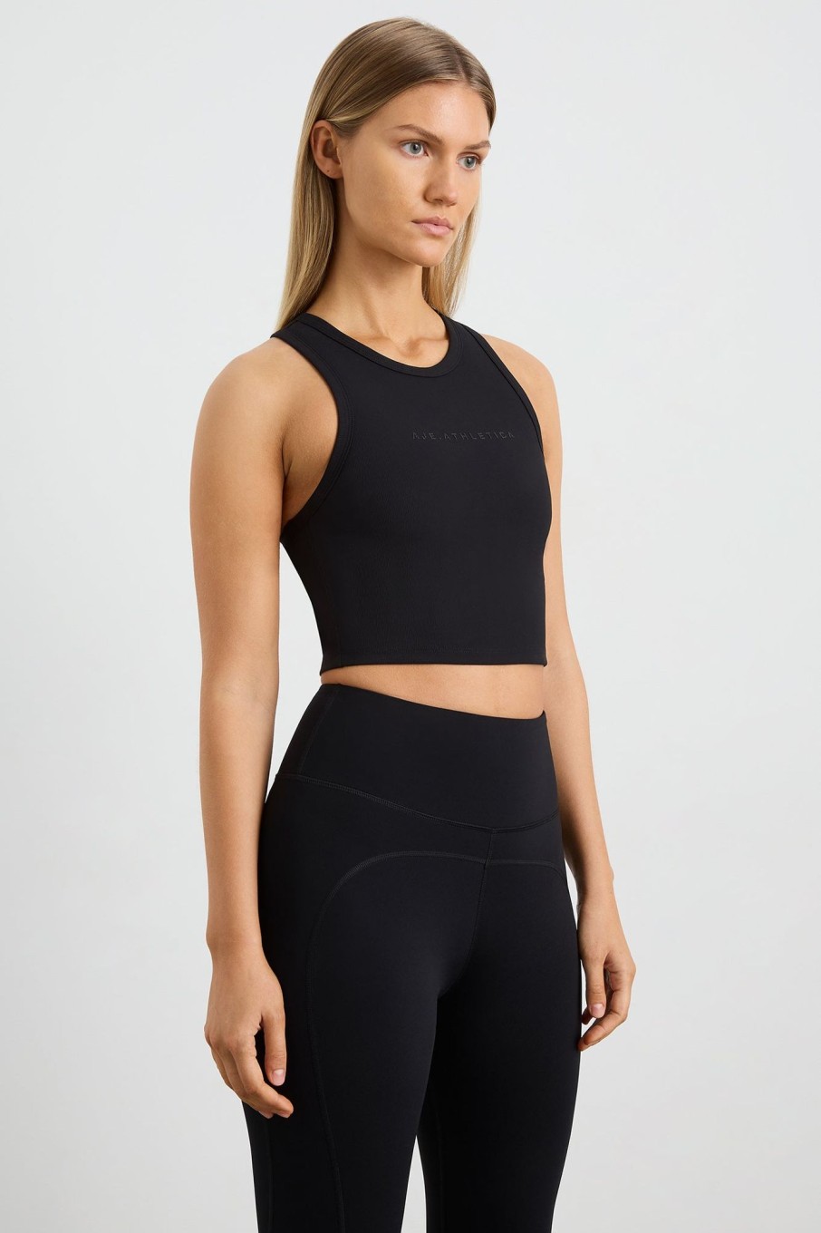 Tops Aje ATHLETICA | Ottoman Rib Tank 135 Black