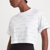 Tops Aje ATHLETICA | Spotty Logo Crop T-Shirt 105 White/Black