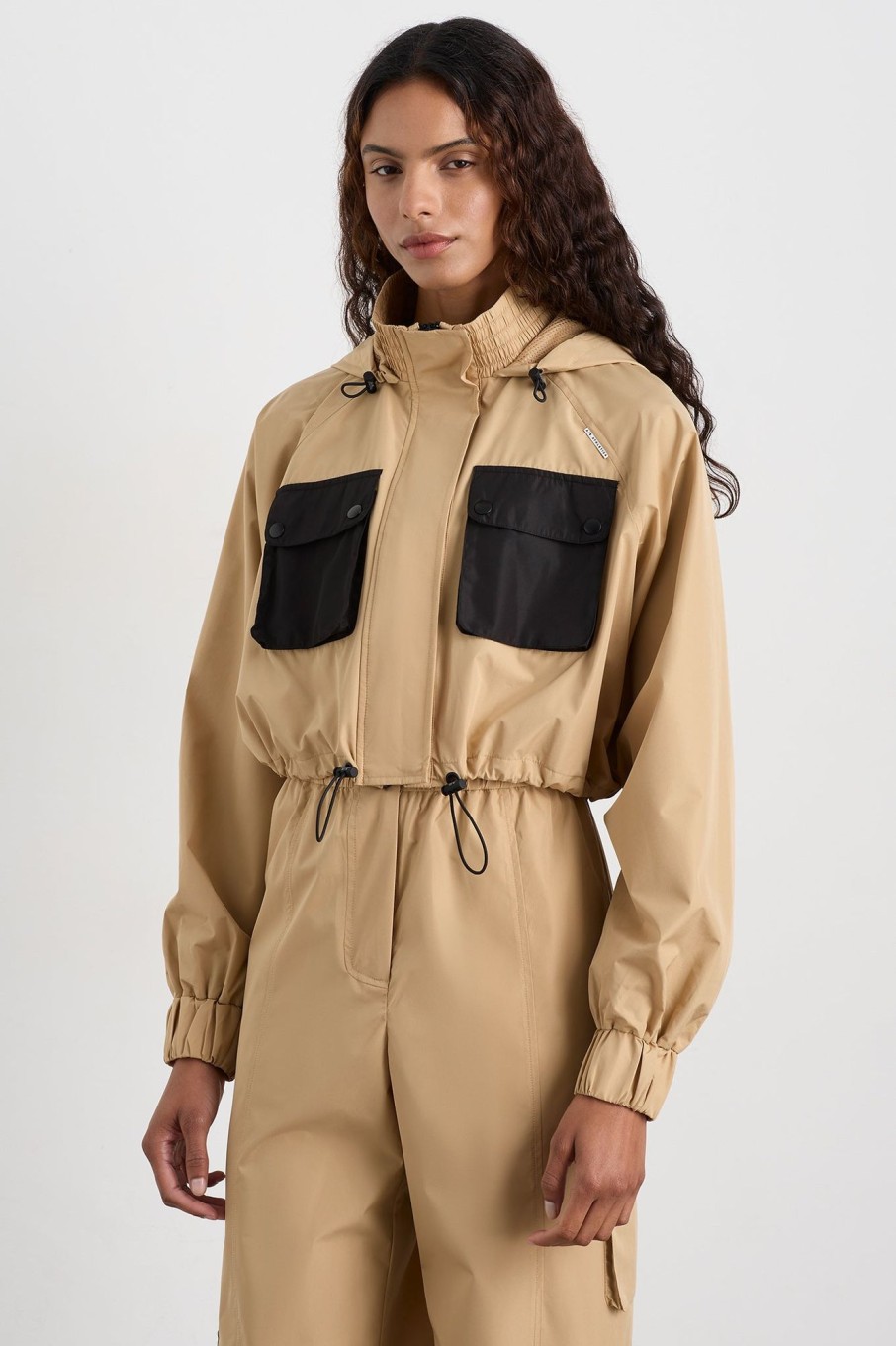 Outerwear Aje ATHLETICA | Cropped Jacket 780 Natural Tan