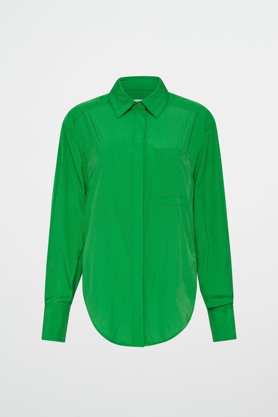 Tops Aje ATHLETICA | Perforated Long Shirt 406 Vivid Green/Gold