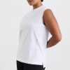 Tops Aje ATHLETICA | Cursive Logo Longline Tank 101 White Ultra Violet