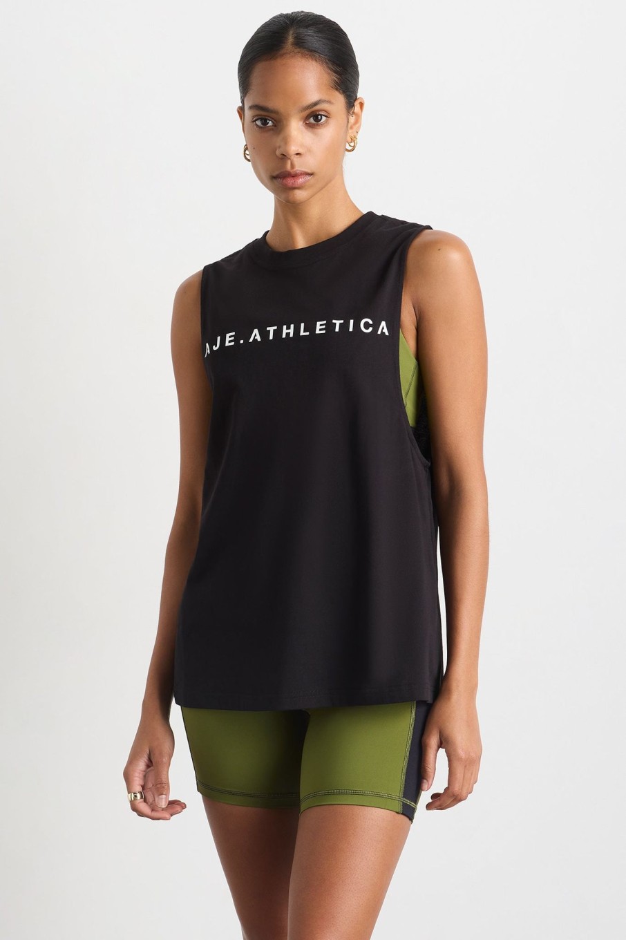 Tops Aje ATHLETICA | Interlock Logo Tank 141 Black/White