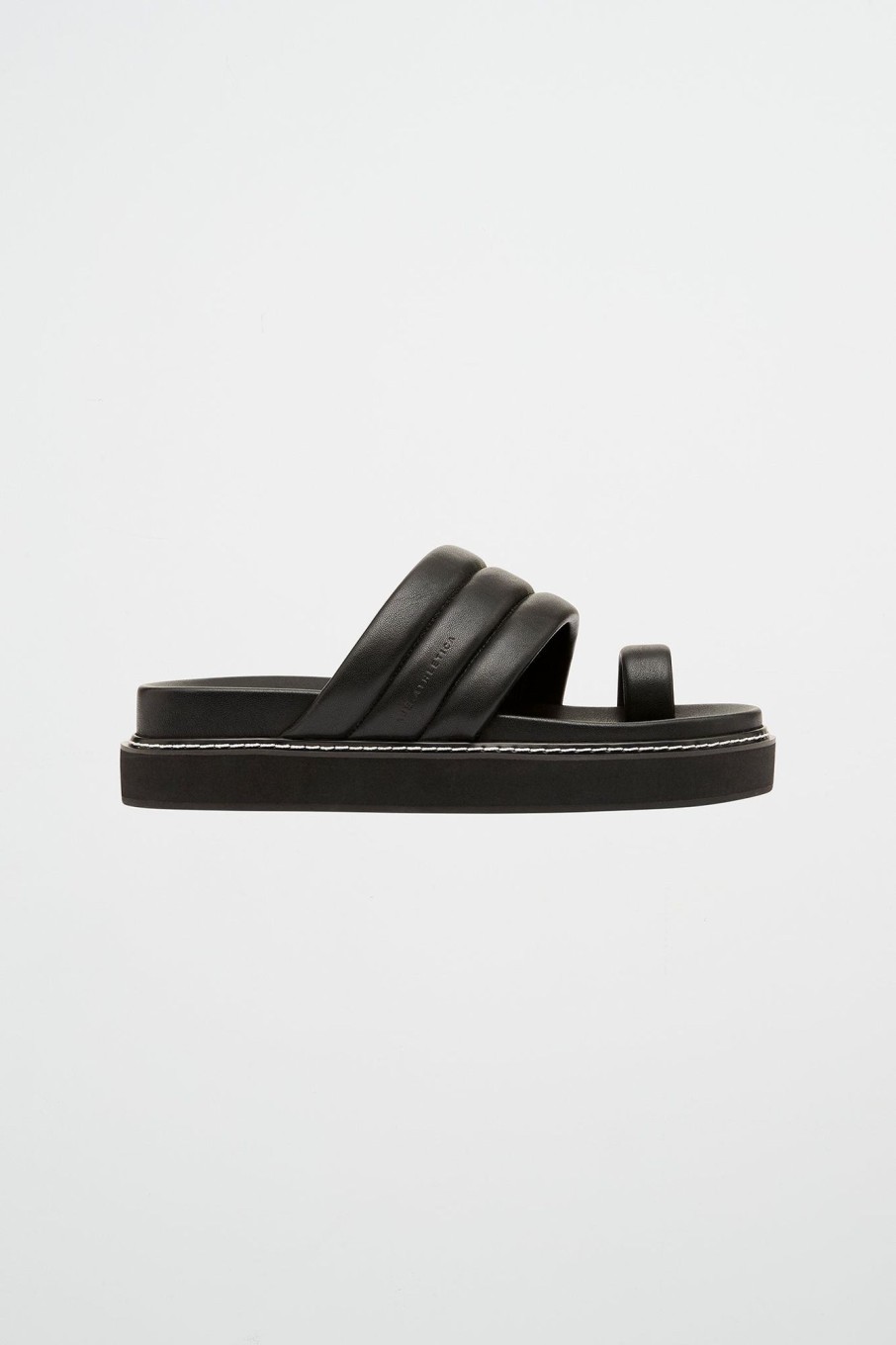 Accessories Aje ATHLETICA | Quilted Platform Slide 915 Black