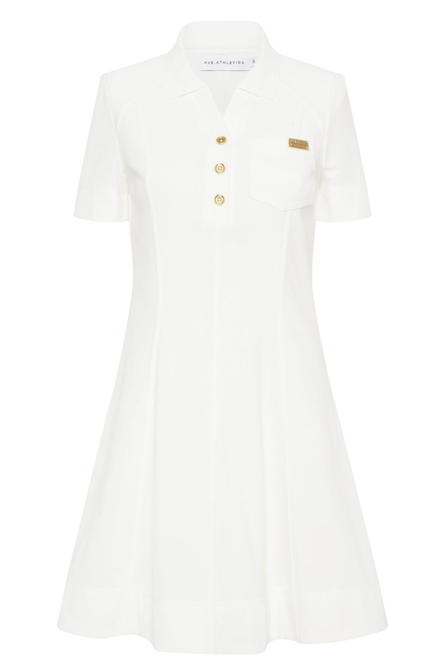 Outerwear Aje ATHLETICA | Polo Tennis Mini Dress 806 White