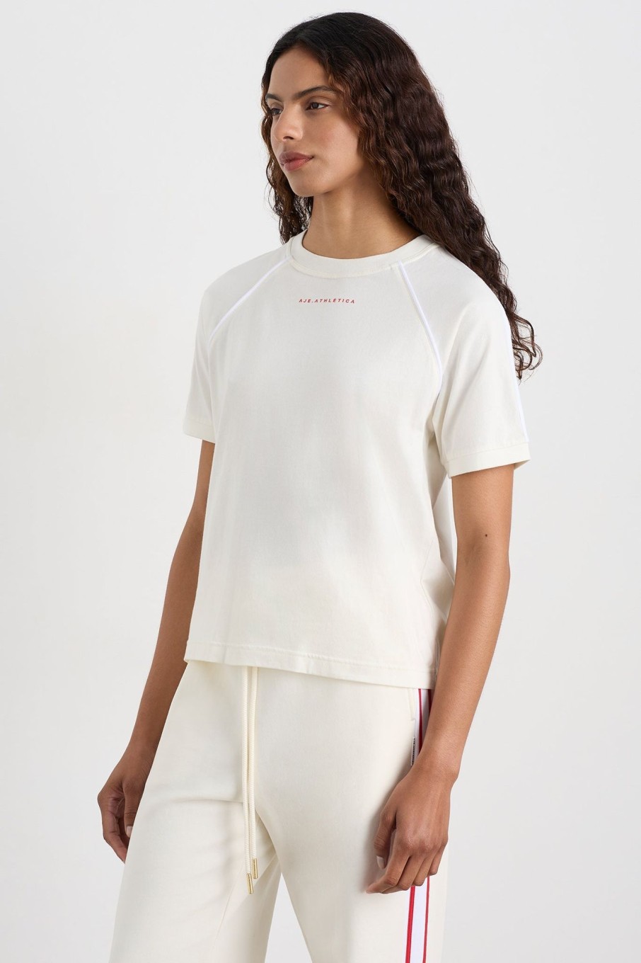 Tops Aje ATHLETICA | Raglan Tee 110 Ecru