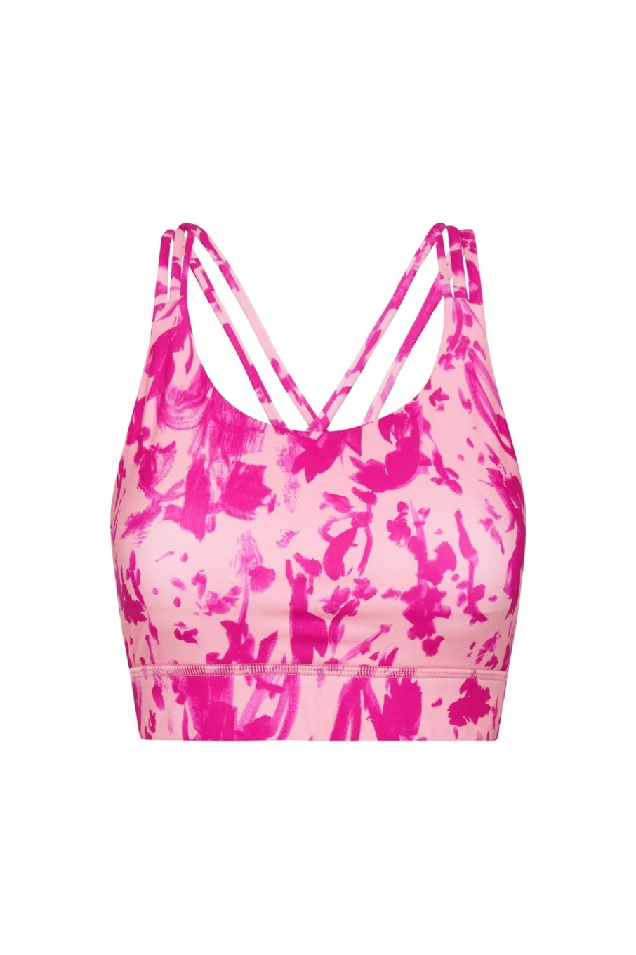 Tops Aje ATHLETICA | Cross Back Sports Bra 323 Painterly Pink