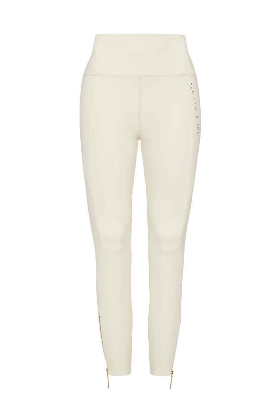 Bottoms Aje ATHLETICA | High Rise Full Length Legging 216 Light Ivory