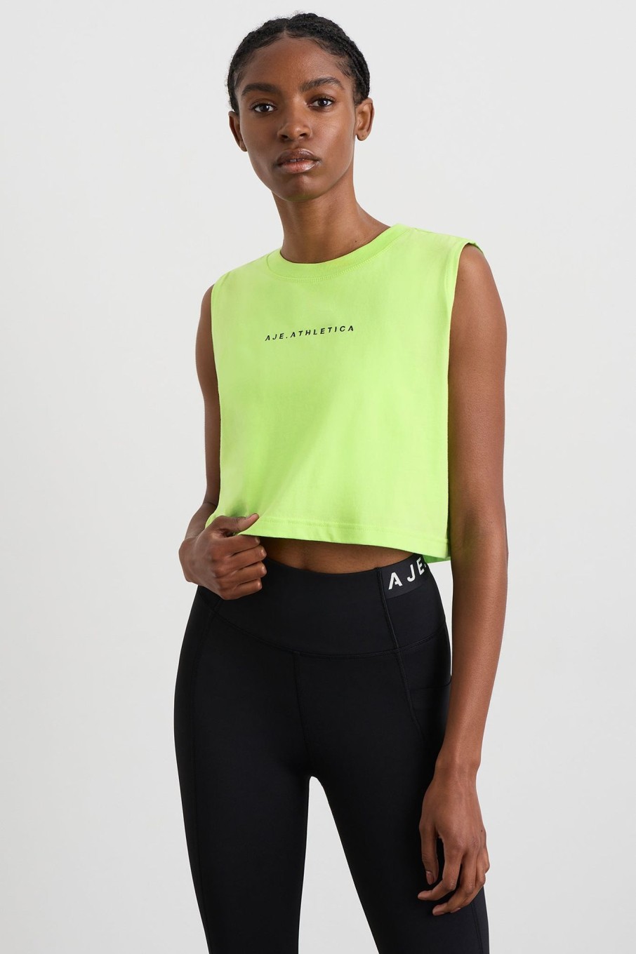 Tops Aje ATHLETICA | Cropped Tank 106 Lime Green