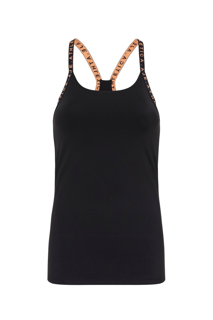 Tops Aje ATHLETICA | Racerback Singlet 113 Black/Tangerine Orange