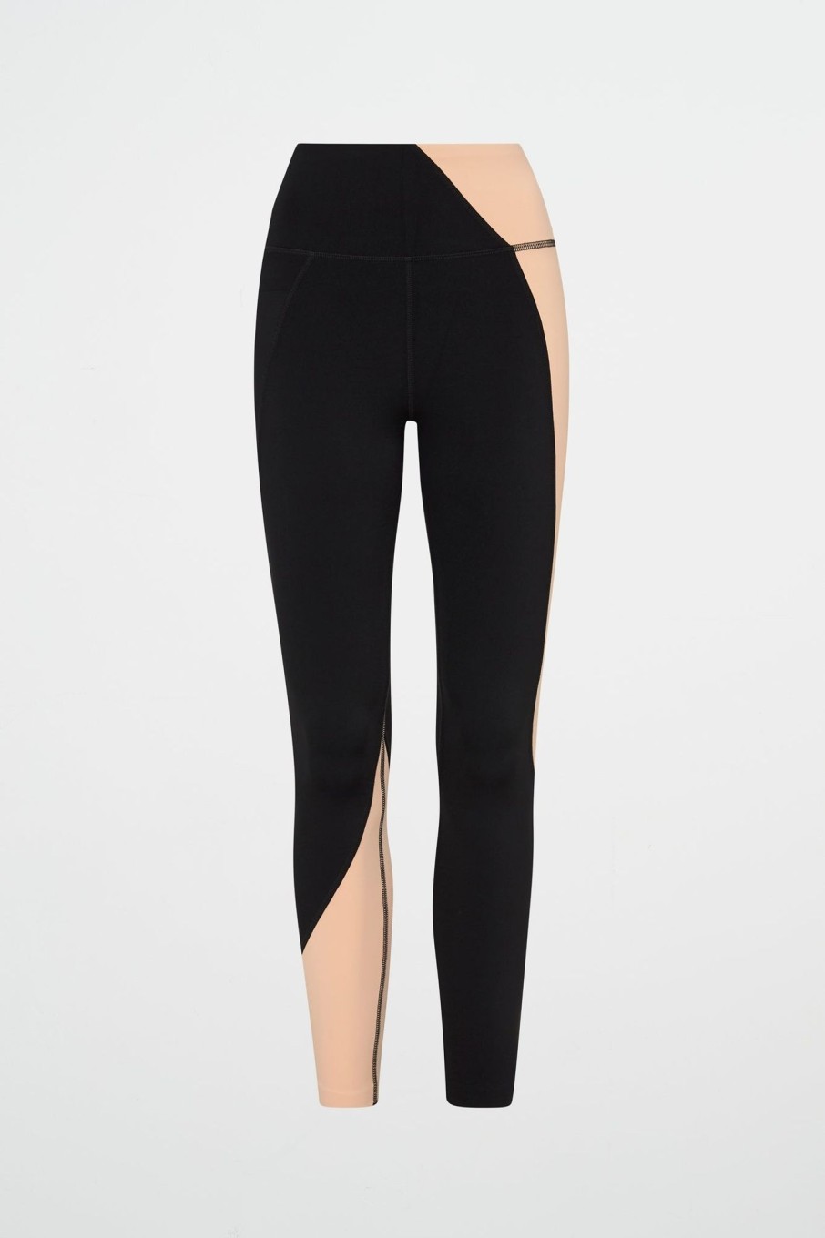 Bottoms Aje ATHLETICA | High Rise Colour Block 7/8 Legging 226 Black/Beige