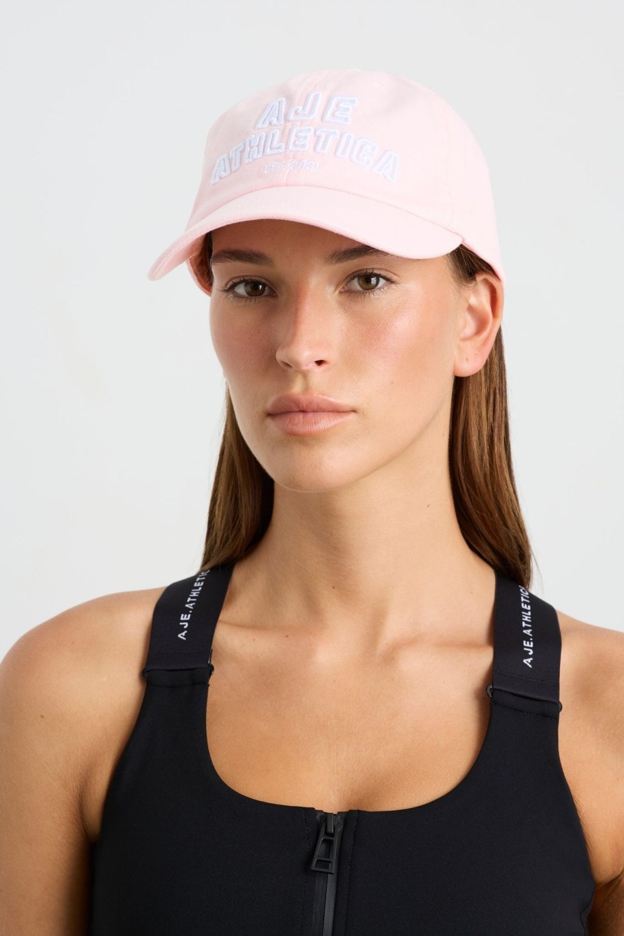 Accessories Aje ATHLETICA | Soft Stacked Sports Cap 901 Icy Pink/White