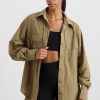 Tops Aje ATHLETICA | Windbreaker Logo Shirt 427 Soft Khaki