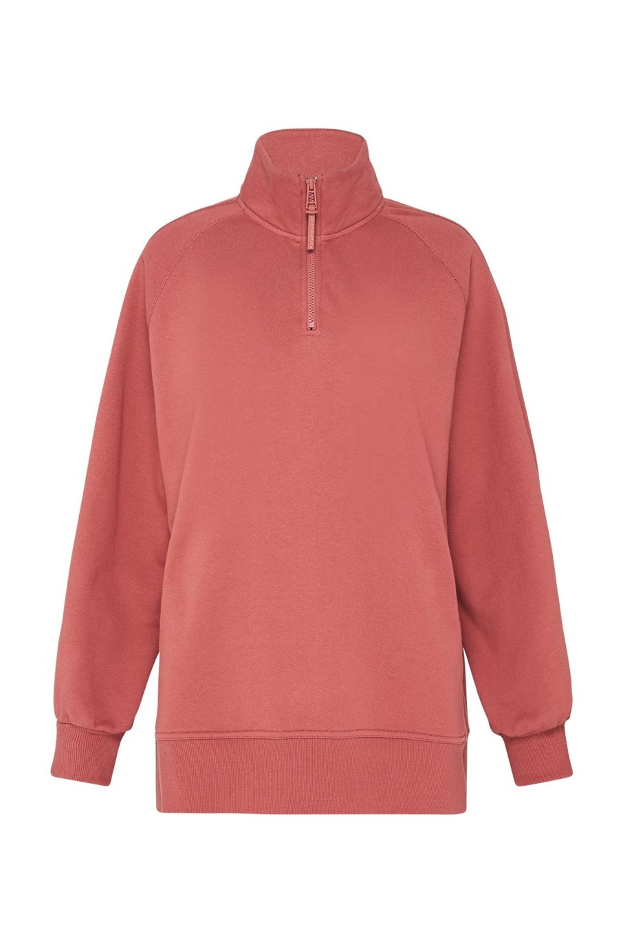 Outerwear Aje ATHLETICA | Funnel Neck Fleece Jumper 004 Dusty Rose