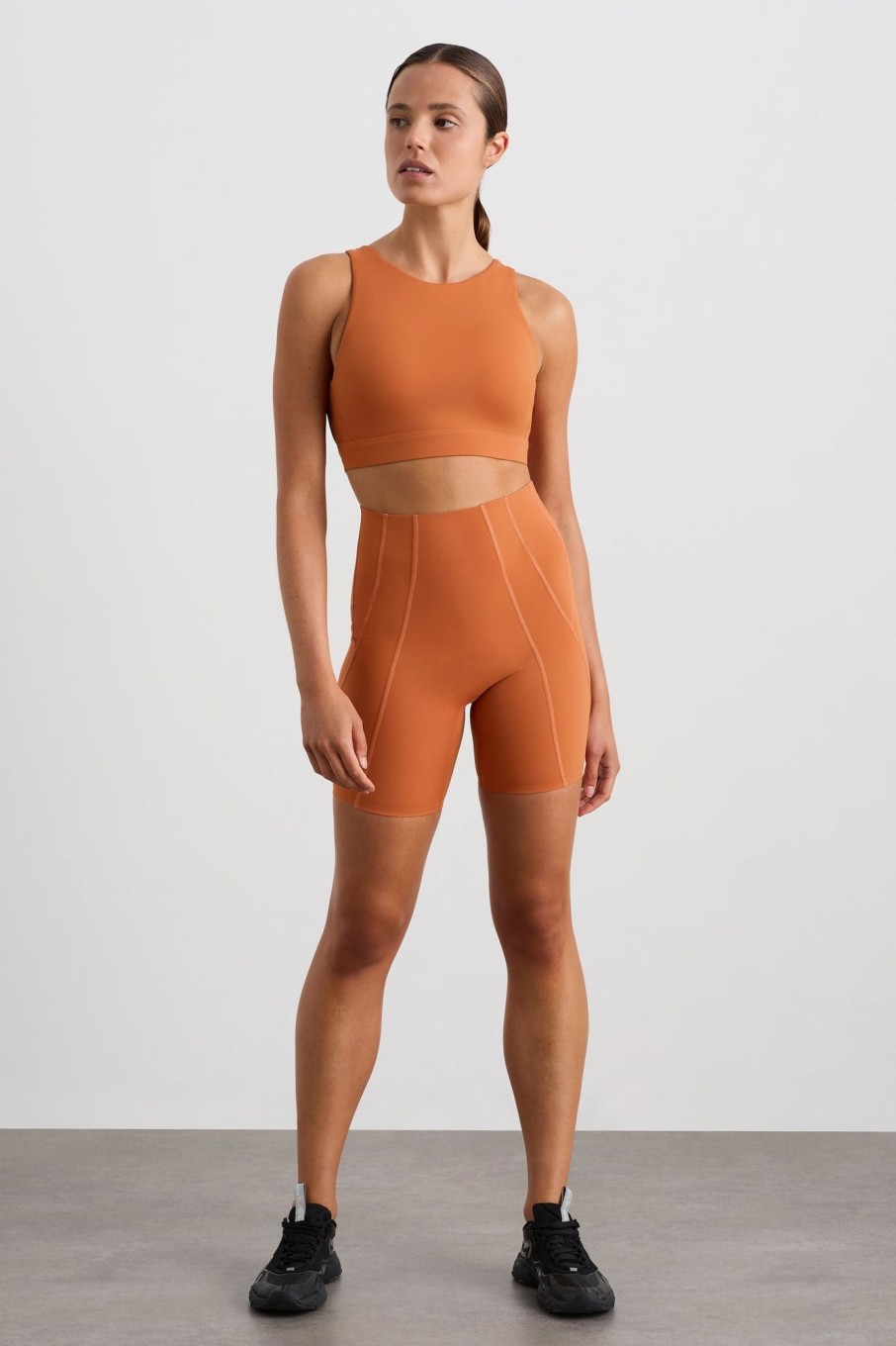 Tops Aje ATHLETICA | Winding Road High Neck Bra 364 Copper Orange