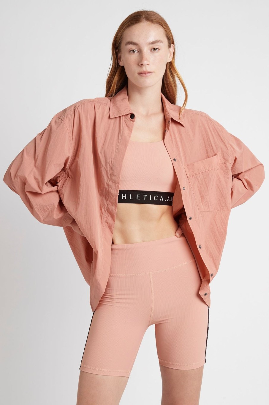 Tops Aje ATHLETICA | Windbreaker Shirt 406 Sunset Pink