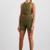 Bottoms Aje ATHLETICA | Seamless Rib Short 624 Deep Khaki